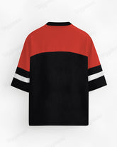 Big & Tall Men's Striped Gradient Christian Tennis Jersey Under His Wings